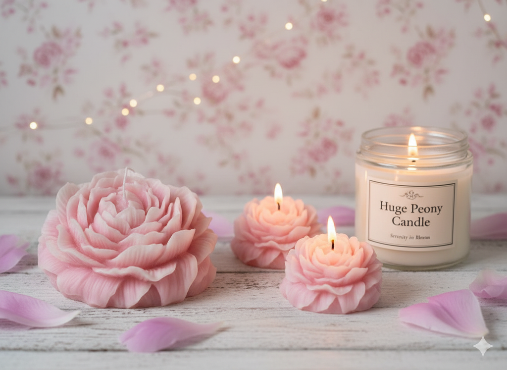 The Peony Sculptural Candle