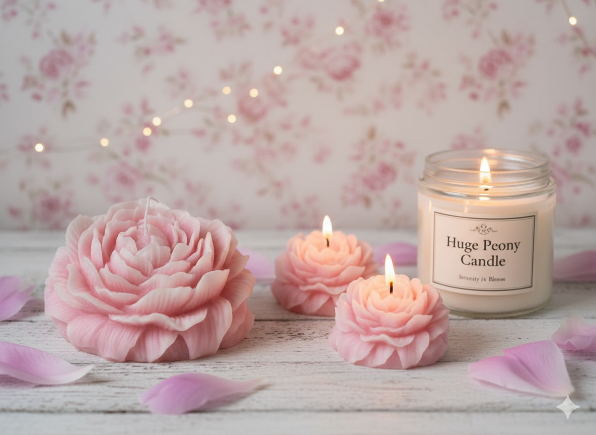 The Peony Sculptural Candle