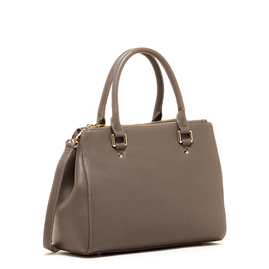 The Satchel — Pebbled Gray