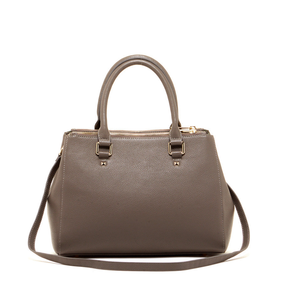 The Satchel — Pebbled Gray
