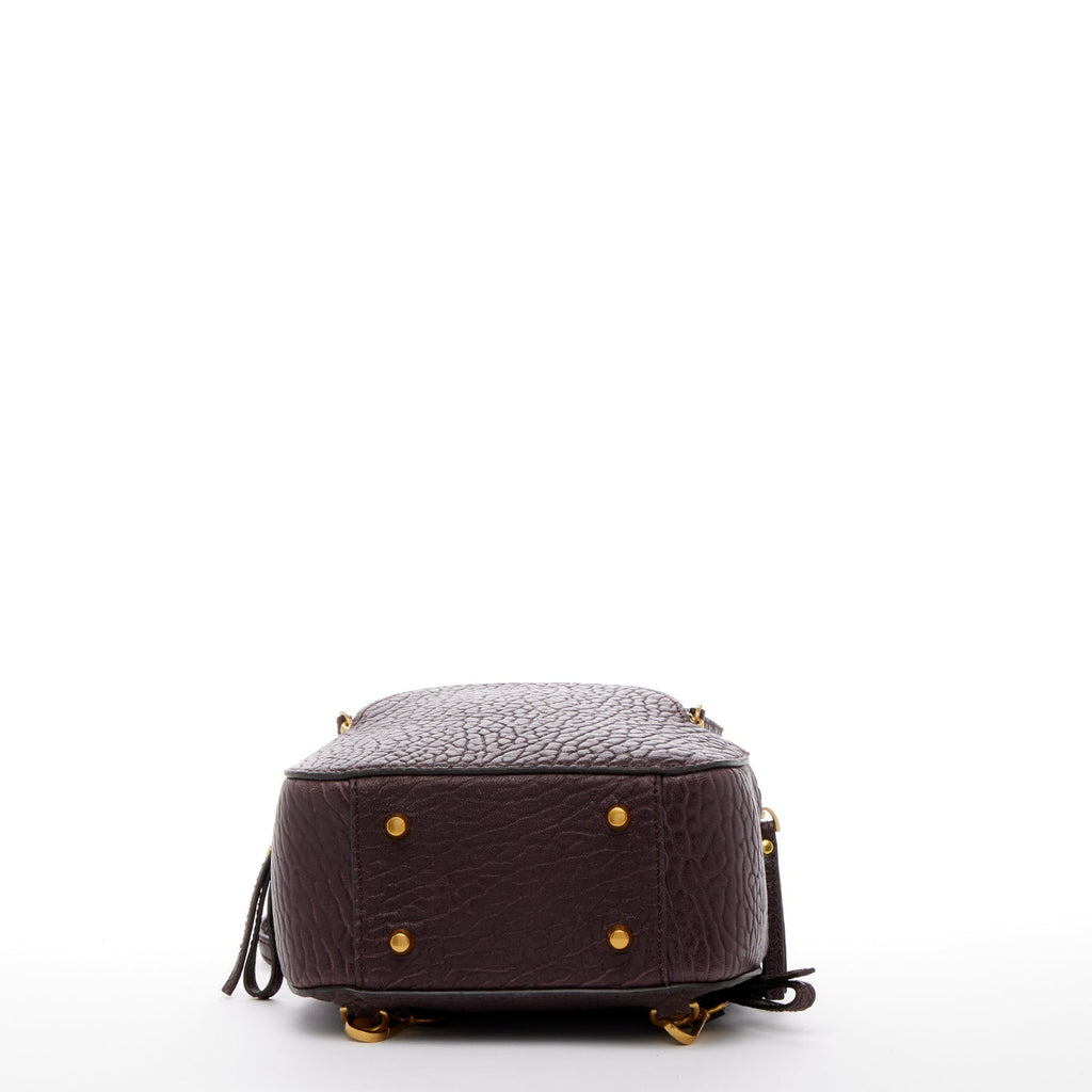 Mahogany Leather Backpack Purse Convertible Crossbody Bag