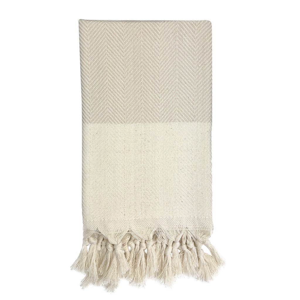 The Herringbone Turkish Hand Towel